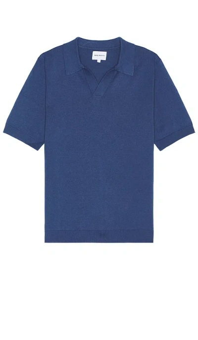 NORSE PROJECTS LEIF COTTON LINEN POLO