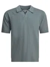 Norse Projects Leif Cotton Linen Polo Polo Shirts Blue