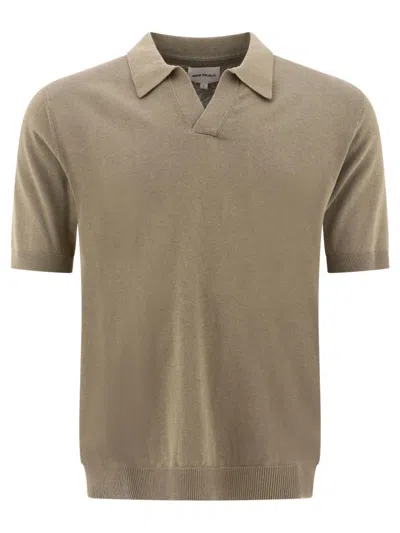Norse Projects "leif" Polo Shirt In Neutral
