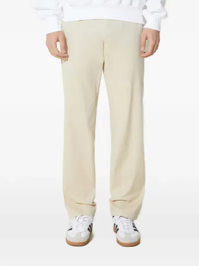 Norse Projects Logo-patch Trousers In Brown