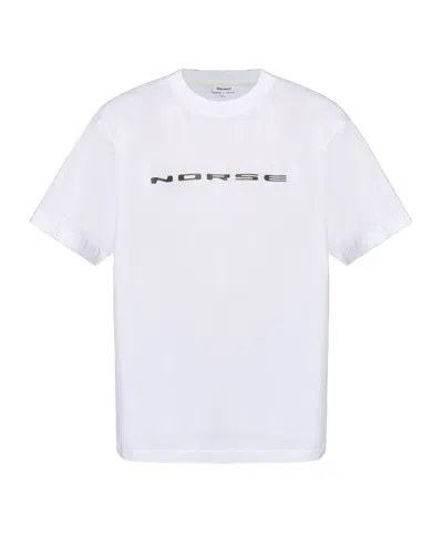 Norse Projects Logo-print Cotton T-shirt In White