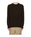 Norse Projects Logo Round-neck Sweater In Black