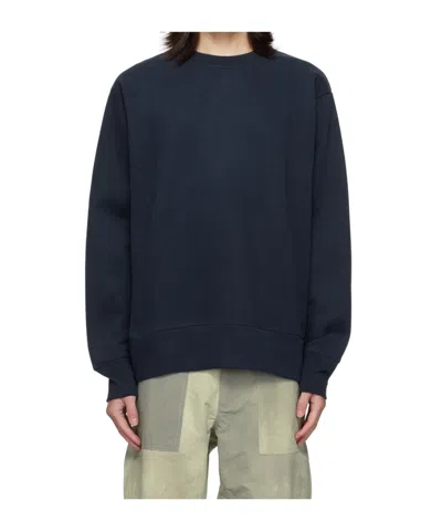 Norse Projects Logo Round-neck Sweater In Black