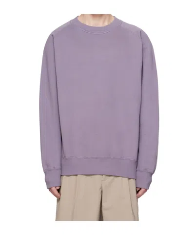 Norse Projects Logo Round-neck Sweater In Purple