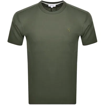 Norse Projects Logo T Shirt Green
