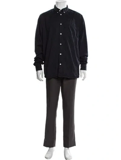 Pre-owned Norse Projects Long Sleeve Dress Shirt In Blue