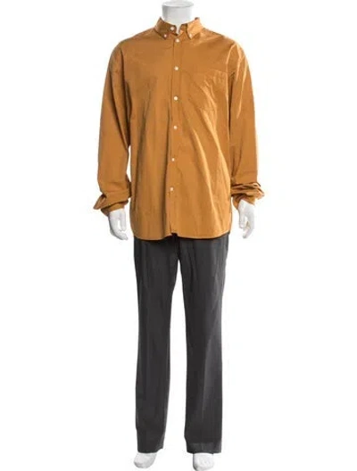 Pre-owned Norse Projects Long Sleeve Dress Shirt In Orange
