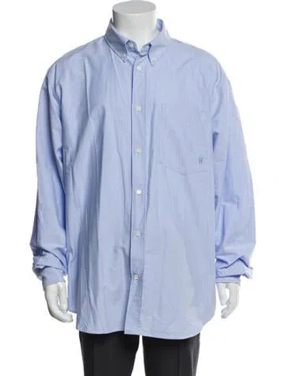 Pre-owned Norse Projects Long Sleeve Shirt In Blue