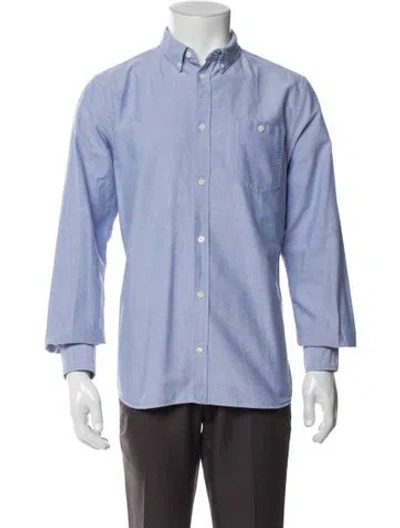 Pre-owned Norse Projects Long Sleeve Shirt In Blue