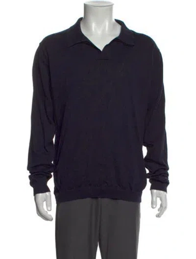 Pre-owned Norse Projects Long Sleeve Shirt In Blue