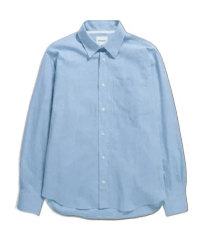 Norse Projects Long-sleeved Shirt In Blue