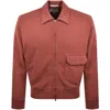 Norse Projects Loopback Full Zip Sweatshirt Red In Red