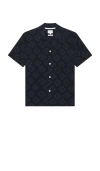 Norse Projects Mads Batik Shirt In Navy
