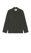 Norse Projects Mads Travel Light Overshirt In Army