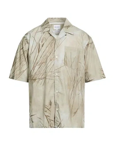 Norse Projects Man Shirt Khaki Size L Cotton In Neutral