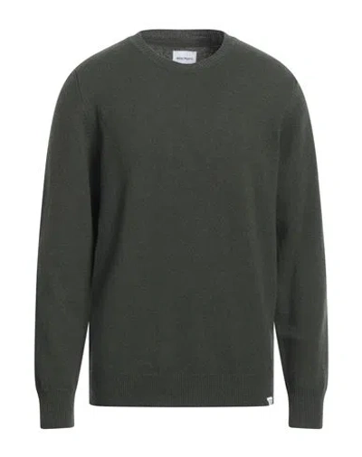 Norse Projects Man Sweater Military Green Size Xxl Lambswool