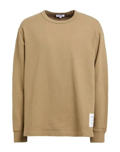 Norse Projects Man Sweatshirt Khaki Size M Organic Cotton In Brown