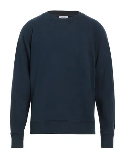 Norse Projects Man Sweatshirt Midnight Blue Size Xl Cotton, Linen