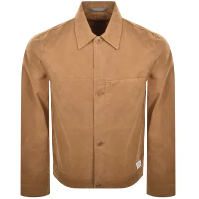 Norse Projects Marcus Canvas Overshirt Brown