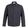 Norse Projects Marcus Gore-tex Windstopper Overshirt Black In Blue