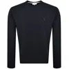 Norse Projects Marten Relaxed Logo Sweatshirt Navy In Blue