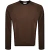 Norse Projects Marten Relaxed Raglan Logo Sweatshi In Brown