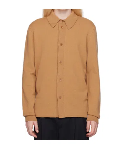 Norse Projects Martin Button-down Cardigan In Nude