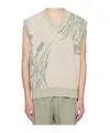 Norse Projects Melvin Intarsia Knitted Cotton-blend Vest In White