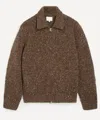 Norse Projects Mens Erik Donegal Diamond Knitted Jacket In Brown