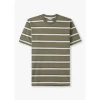 NORSE PROJECTS MENS JOHANNES ORGANIC STRIPE T-SHIRT IN CLAY