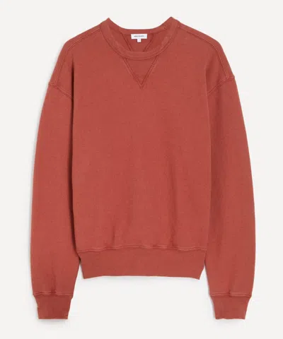 Norse Projects Mens Kulhuse Cotton-linen Loopback Jumper In Cowhide In Brown
