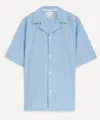 Norse Projects Mens Mads Poplin Stripe Short-sleeve Shirt
