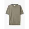NORSE PROJECTS MENS RHYS COTTON LINEN T-SHIRT IN CLAY