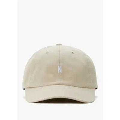 Norse Projects Mens Twill Sports Cap In Marble White