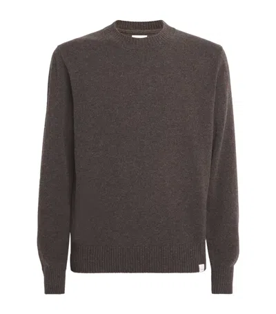 Norse Projects Merino Wool Sweater In Brown