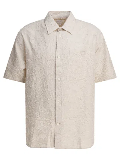 Norse Projects Mo Oversized Fil Coupe Ss Shirt Shirts Beige