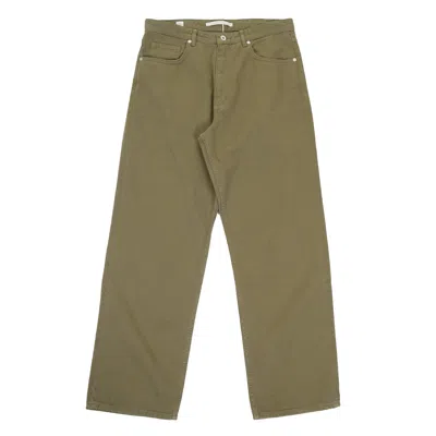 Norse Projects Mogens Relaxed 5 Pocket Heavy Twill Olive Night In Green