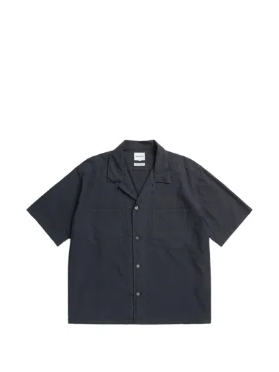 Norse Projects Mols Camp-collar Shirt In Blue