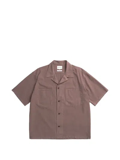 Norse Projects Mols Short-sleeved Shirt In Pink