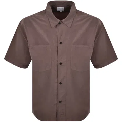 Norse Projects Mols Tencel Shirt Brown