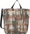 Norse Projects Multicolor Print Technical Tote In Red Ochre