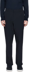 Norse Projects Navy Aaren Travel Light Trousers In 7004 Dark Navy