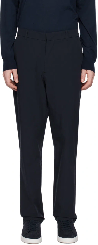 Norse Projects Navy Aaren Travel Light Trousers In 7004 Dark Navy