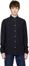 Norse Projects Navy Anton Shirt In Dark Navy
