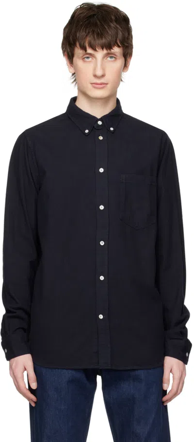 Norse Projects Navy Anton Shirt In Dark Navy