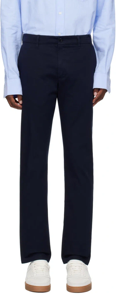 Norse Projects Navy Aros Light Trousers In Dark Navy