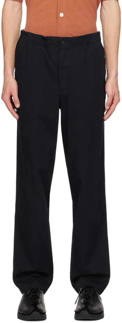 Norse Projects Navy Ezra Trousers In Dark Navy