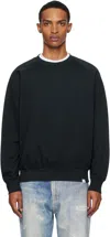 Norse Projects Navy Marten Relaxed Raglan Light Sweatshirt In Blue