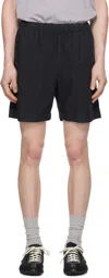 Norse Projects Navy Per Cotton Tencel Shorts In Black