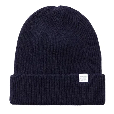 Norse Projects Norse Beanie Dark Navy In Blue
